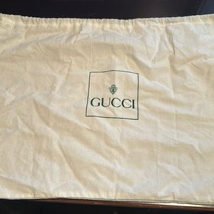 GUCCI Dust Bag - pull string - linen - 13” x 18”